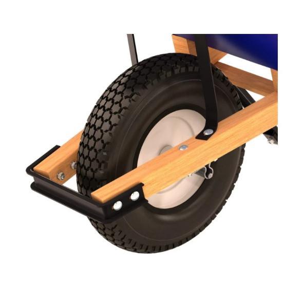 540mm Garten-Wagen-Werkzeuge 150kg 6 Kubikfuß-Schubkarre mit Stahlrahmen 2