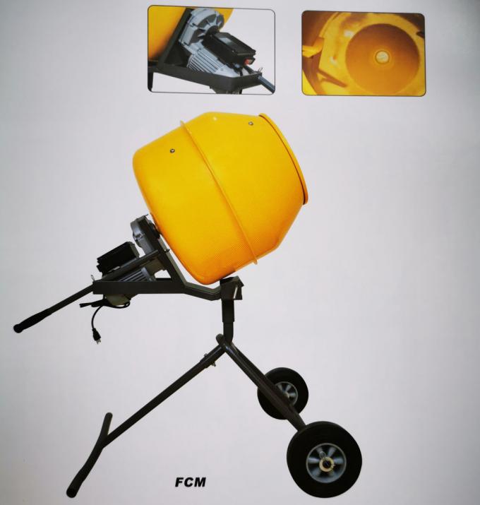 Zement-Mischmaschine 160L Mini Concrete Mixer Machine Yellow 0