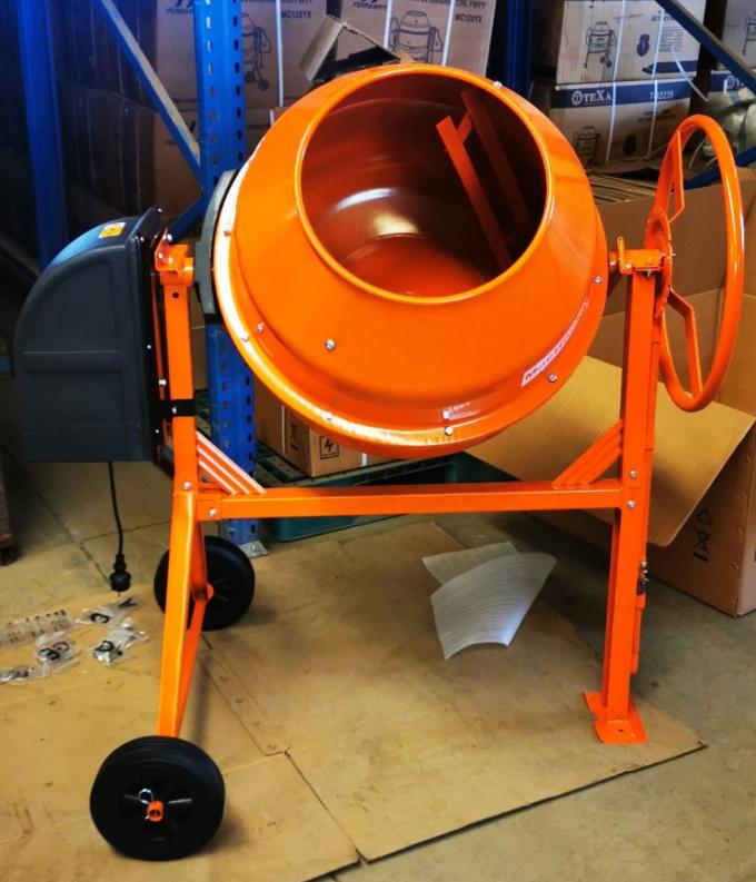 Gelber Farbgebäude-Mischer ISO9001 Mini Concrete Mixer 2