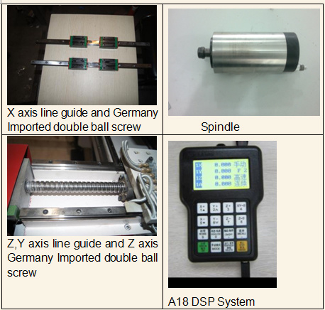 Leadshine-Antriebs-hölzerner Router-Maschinen-Höhe 300mm Cnc, der Maschine schnitzt 1