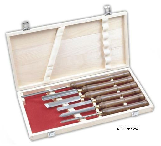 Runder Durchschlags-stellt hölzernes Drehbank-Werkzeug SGS ein, der das Holz spinnt, das für Holzbearbeitung schnitzt 0