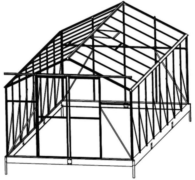 Helm-Garten-Haus-grünes Haus-Aluminiumrahmen-Sonnenschein-Raum