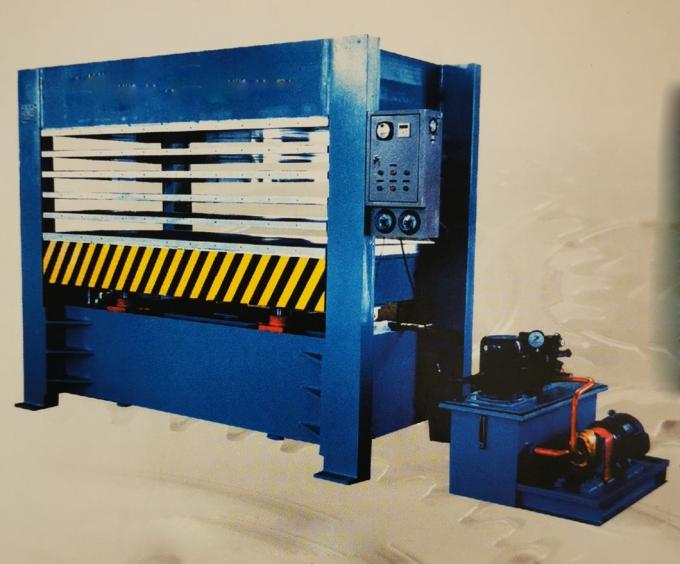 Feste Struktur-Holzbearbeitungs-Presse-Maschinen-hydraulische heiße Presse-Maschine 0