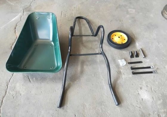 CER Bescheinigungs-Garten-Werkzeugmaschinen 0.6mm 5 Kubikfuß-Stahlfelge-Karren