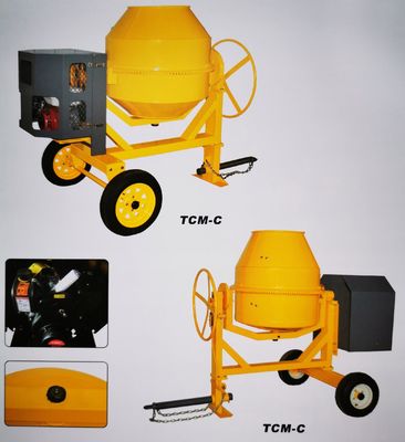 Zylinder-Art Benzin-Betonmischer-halbtrockener gasbetriebener Betonmischer 350L