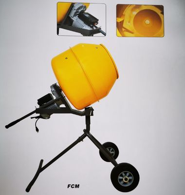 Zement-Mischmaschine 160L Mini Concrete Mixer Machine Yellow