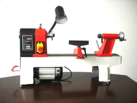250W zylinderförmiger Mini Wood Carving Tools Bicolor Mini Wood Lathe