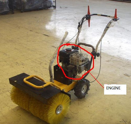 Energie-Bürsten-Kehrmaschine-Weg des Schnee-6.5HP hinter Rückzug-Starter-hoher Flexibilität