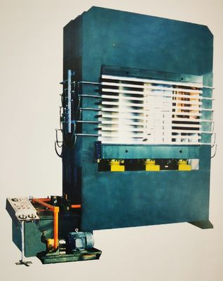 Feste Struktur-Holzbearbeitungs-Presse-Maschinen-hydraulische heiße Presse-Maschine