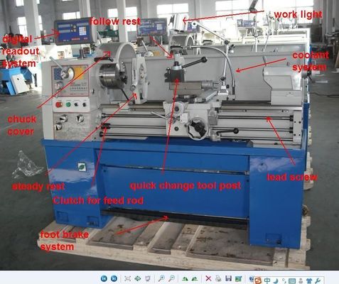 Neue Zustand mechanische der Präzisions-Bank-Spitzenmetalldrehbank-1000mm